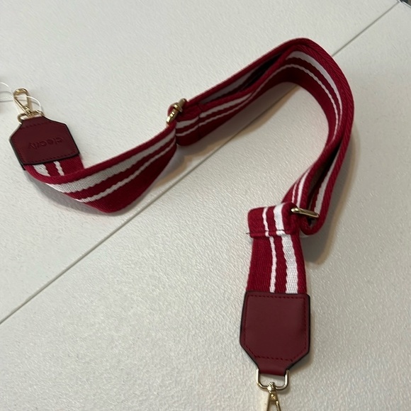 Purse Strap Bundle Maroon Stripe & Blue Plaid NWT - Picture 7 of 11